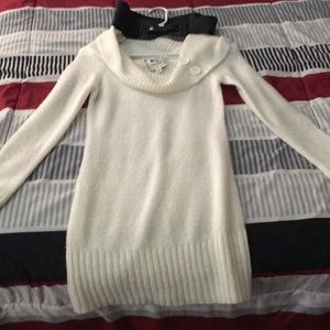 White/cream sweater dress